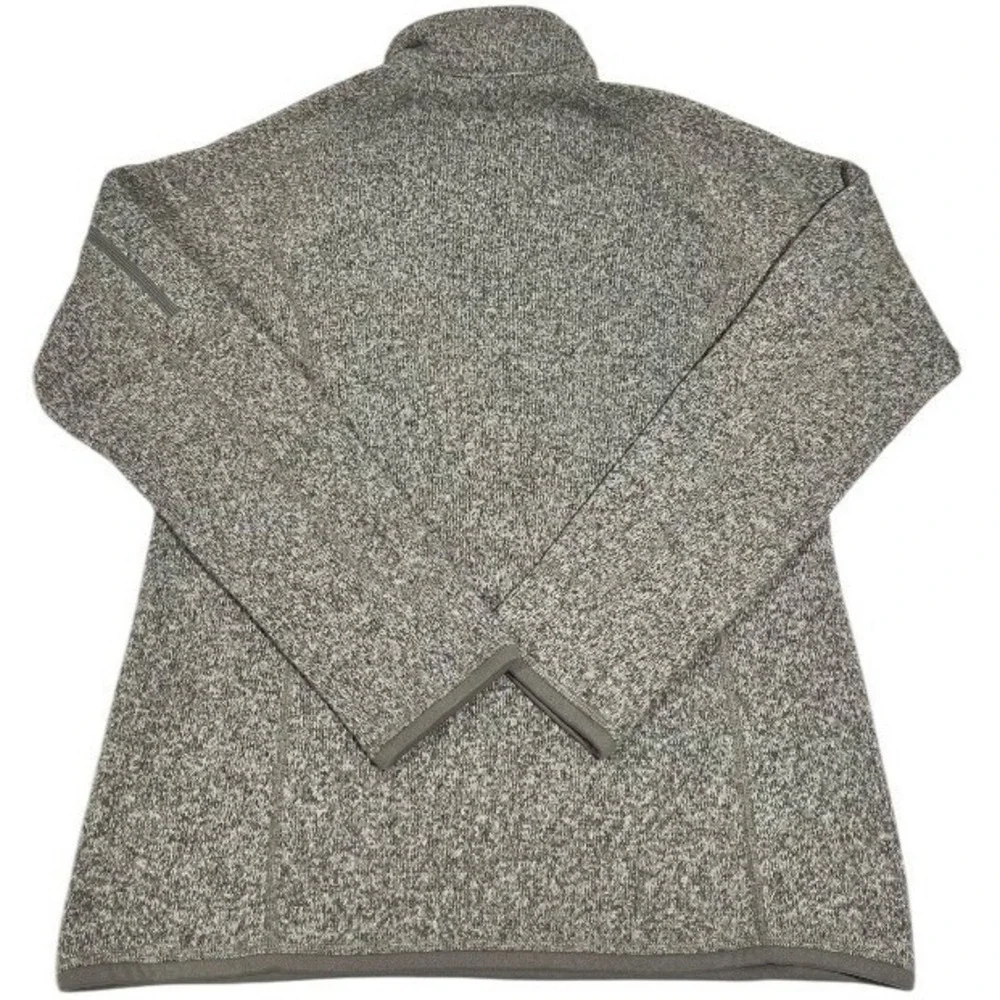 Patagonia Men's Fleece Quarter‎ Zip Pullover Sweater Gray Embroidered Logo M